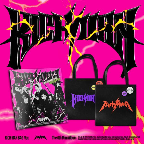 aespa - 6th Mini Album [Rich Man] (RICH MAN BAG Ver.) (Random Ver.)