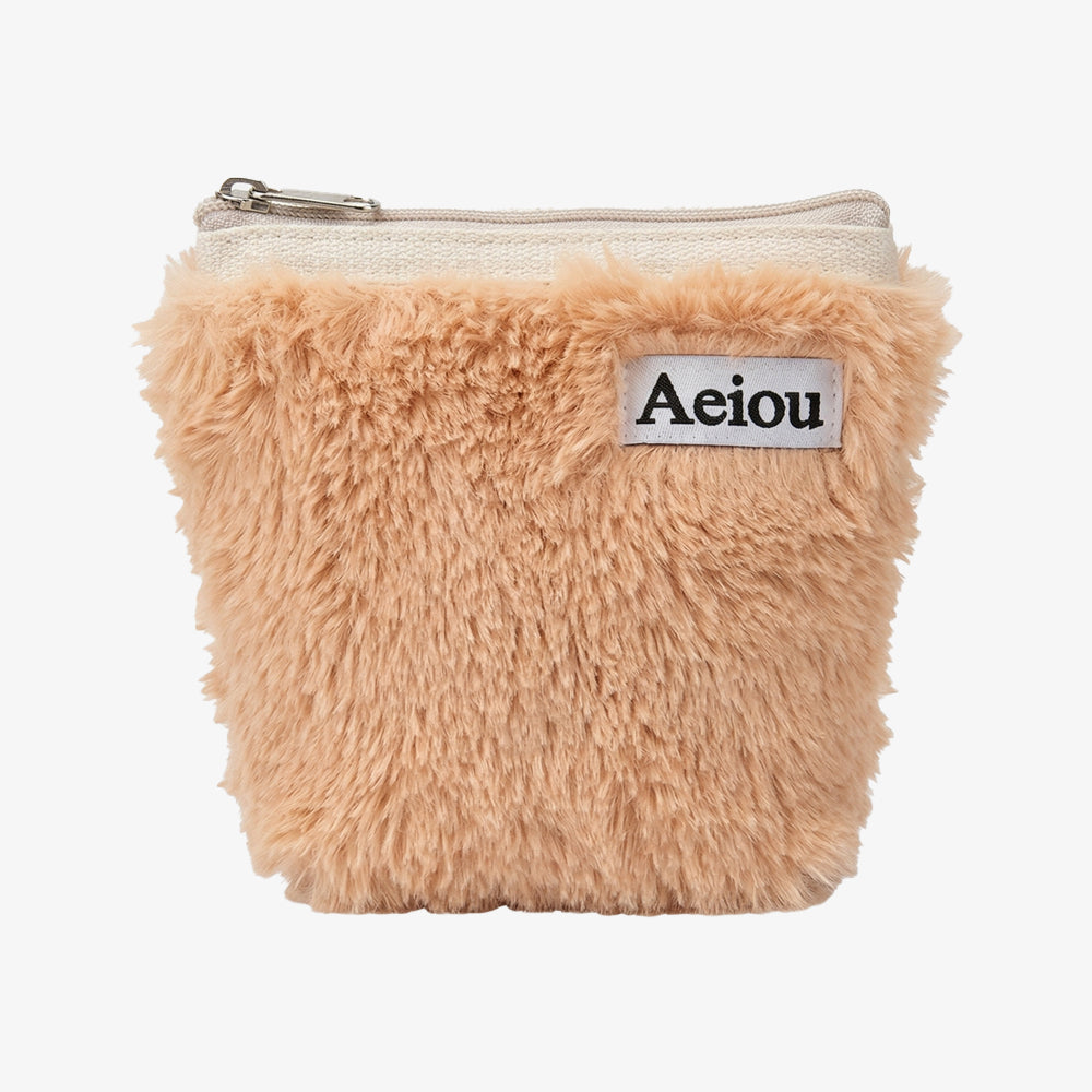 Aeiou POUCH (M) Fur Brown Sugar