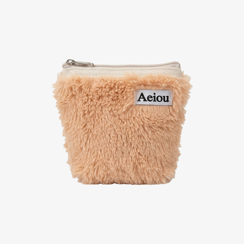 Aeiou POUCH (M) Fur Brown Sugar
