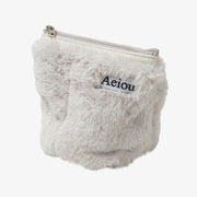Pochette Aeiou (M) Fourrure Dune de Sable