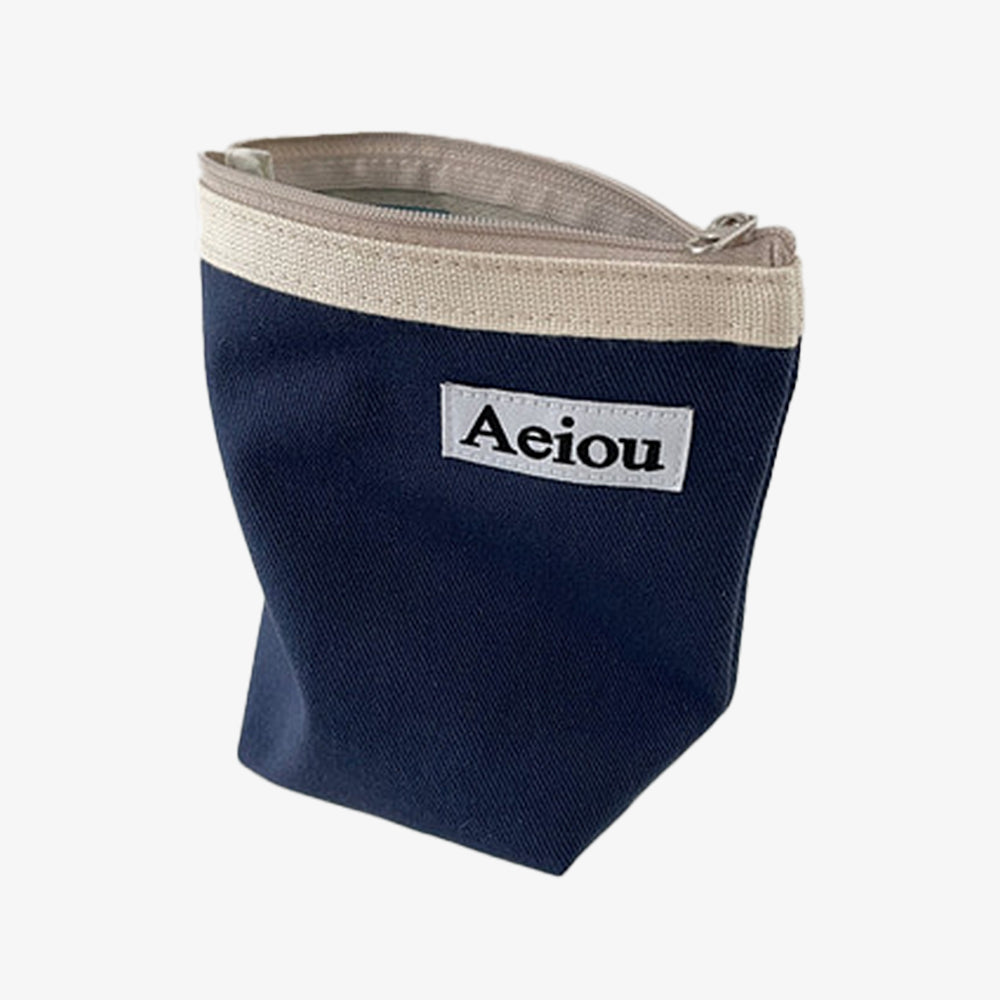Pochette Aeiou (M) Bleu Indigo