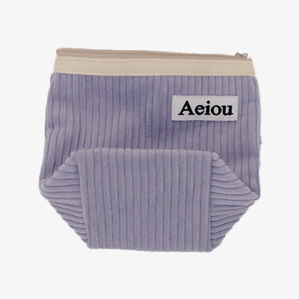 Aeiou POUCH (M) Purple Cabbage Soup Corduroy