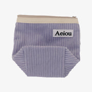 Pochette Aeiou (M) Velours côtelé à la soupe au chou violet