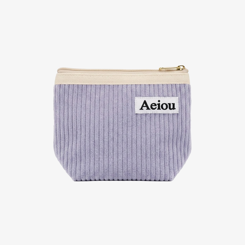 Pochette Aeiou (M) Velours côtelé à la soupe au chou violet