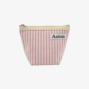 Aeiou POUCH (M) Strawberry Stripe