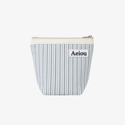 Aeiou POUCH (M) Rayas Azul India