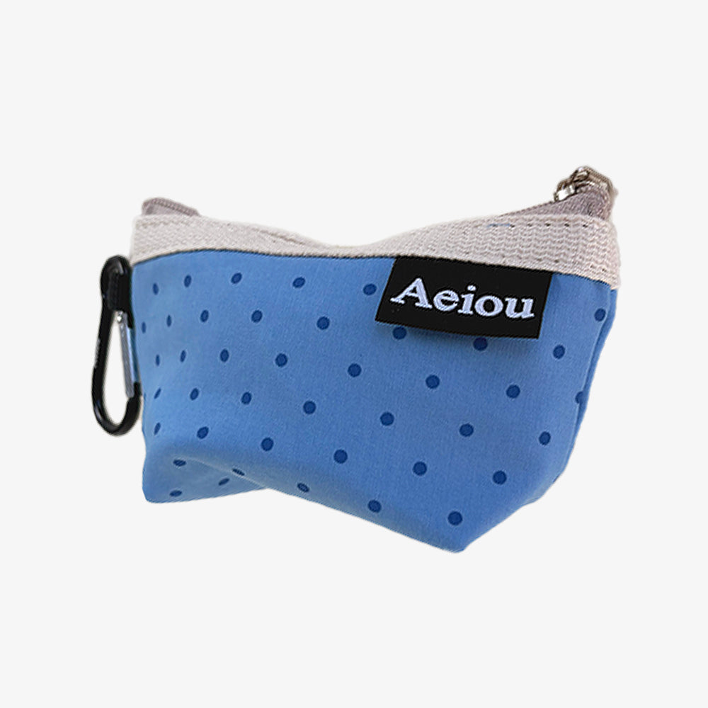 Aeiou POUCH (S) Aqua Bubble Dot