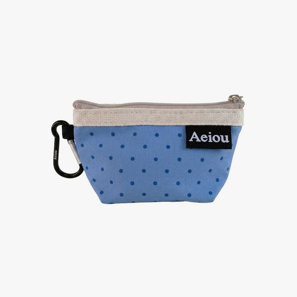 Aeiou POUCH (S) Aqua Bubble Dot