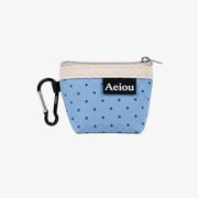 Aeiou POUCH (XS) Aqua Bubble Dot