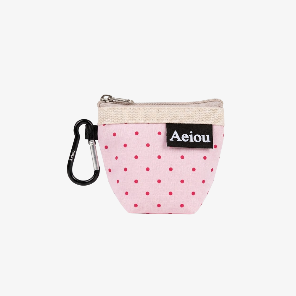 Aeiou POUCH (XS) Strawberry Red Dot