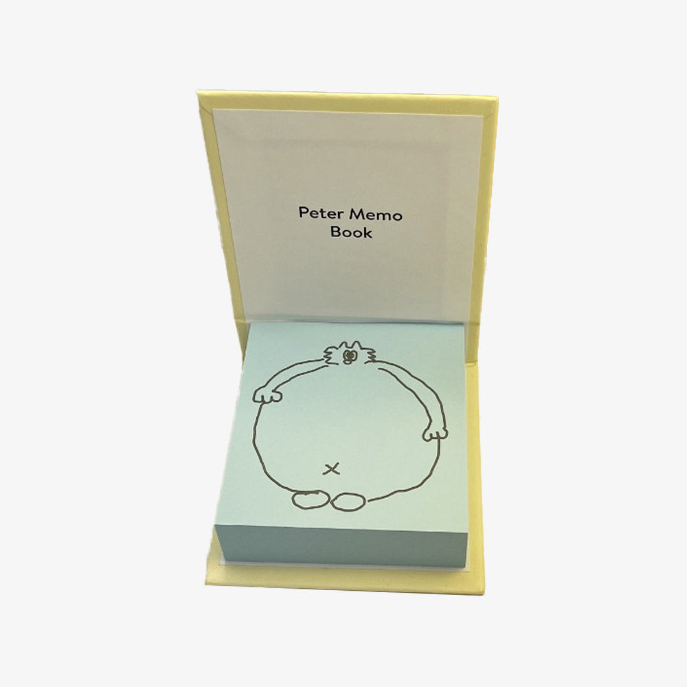 Aeiou Peter Memo Book Wide Body Post-it (Paper Blue)