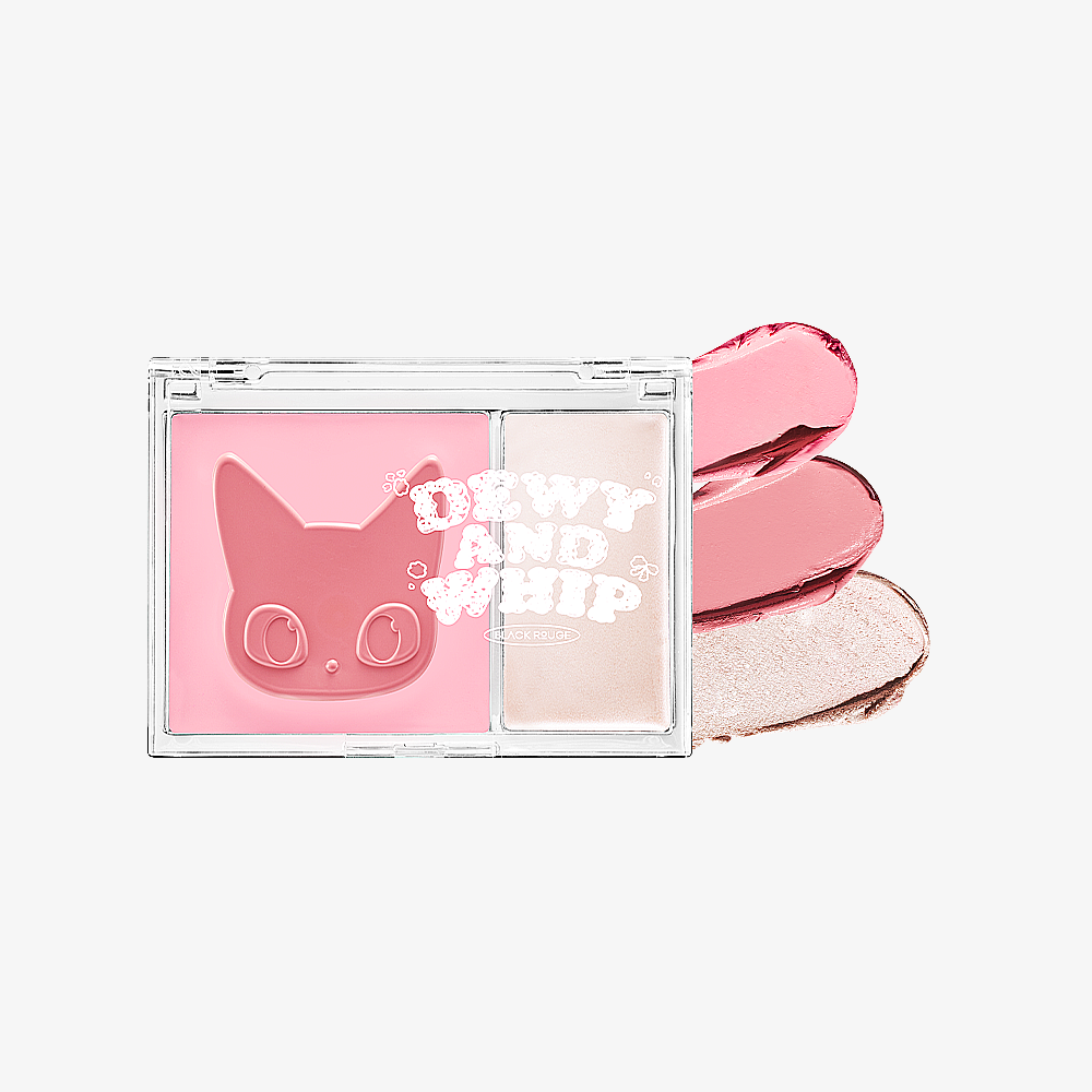 BLACK ROUGE DEWY WHIP CHEEK AND BEAM DW01 Strawberry