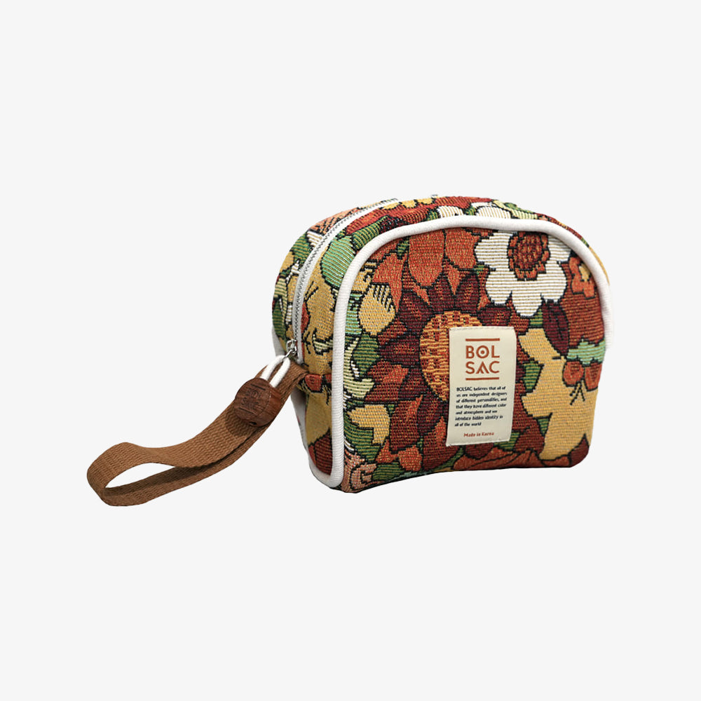 BOLSAC antique handy pouch _ retro garden