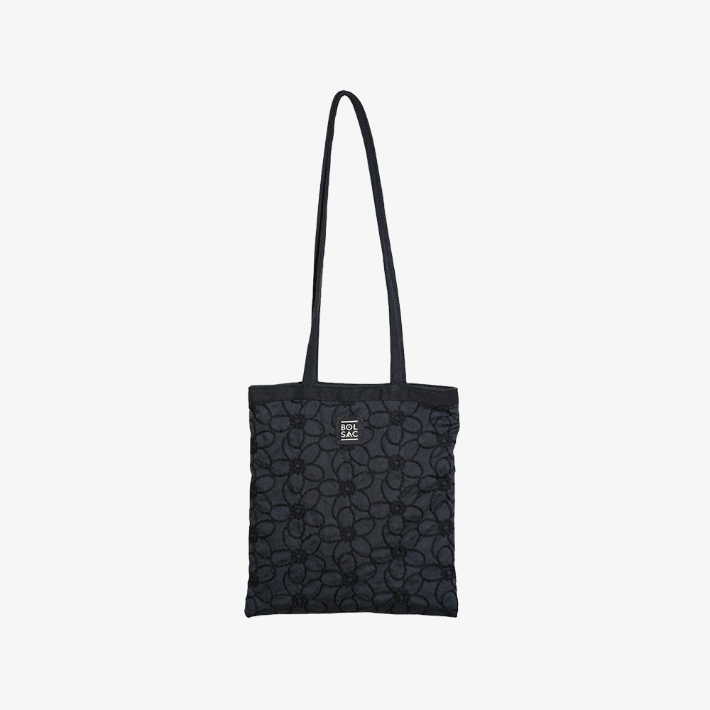 BOLSAC stroll bag_black flower