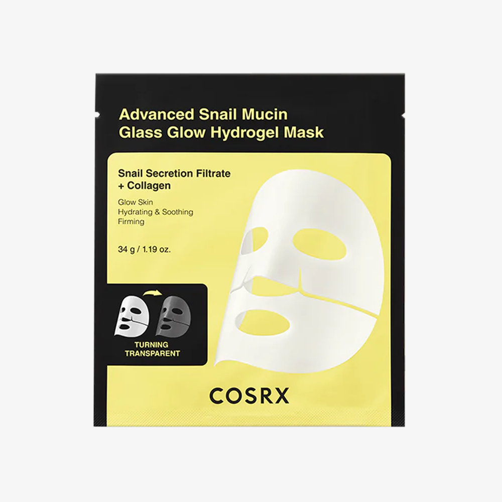COSRX (3EA) Advanced Snail Mucin Glass Glow Hydrogel Mask