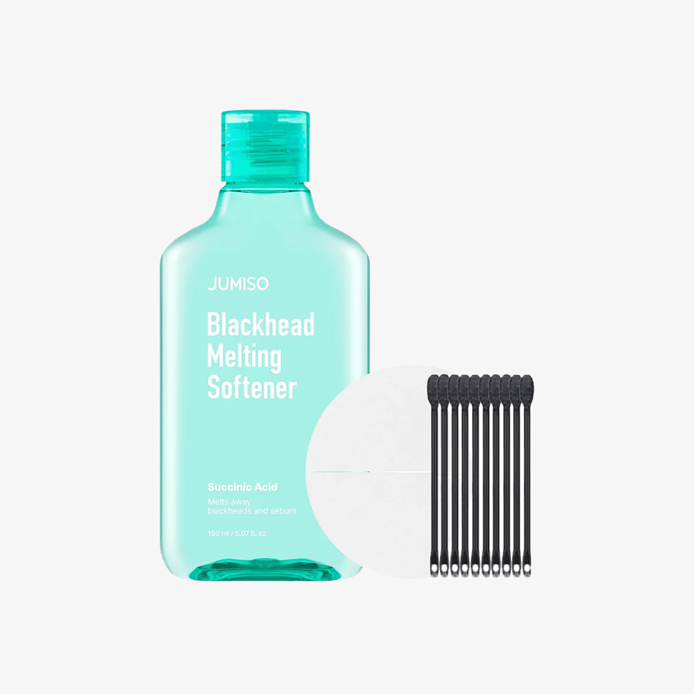 Suavizante para puntos negros Jumiso 150 ml, discos de algodón (40 discos), hisopos de algodón (10 unidades)
