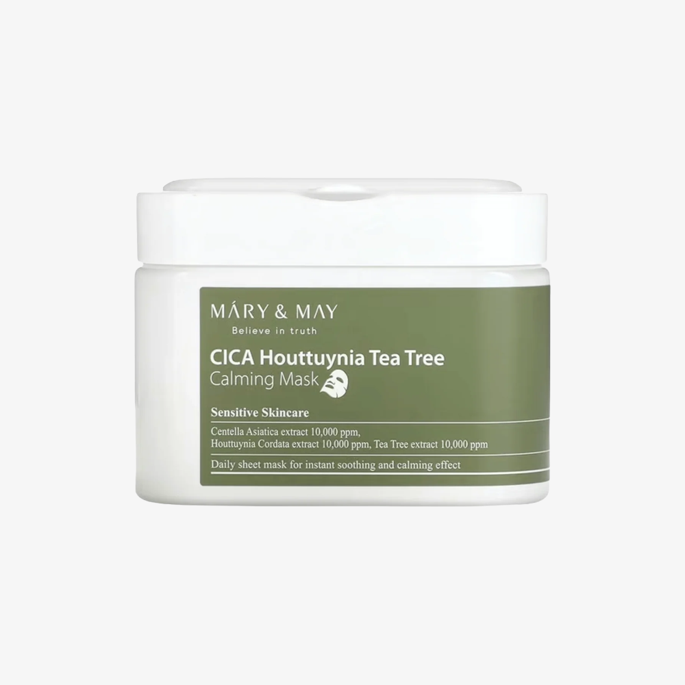 Mary&May (RENEW) (30pcs) CICA Houttuynia Tea Tree Calming Mask