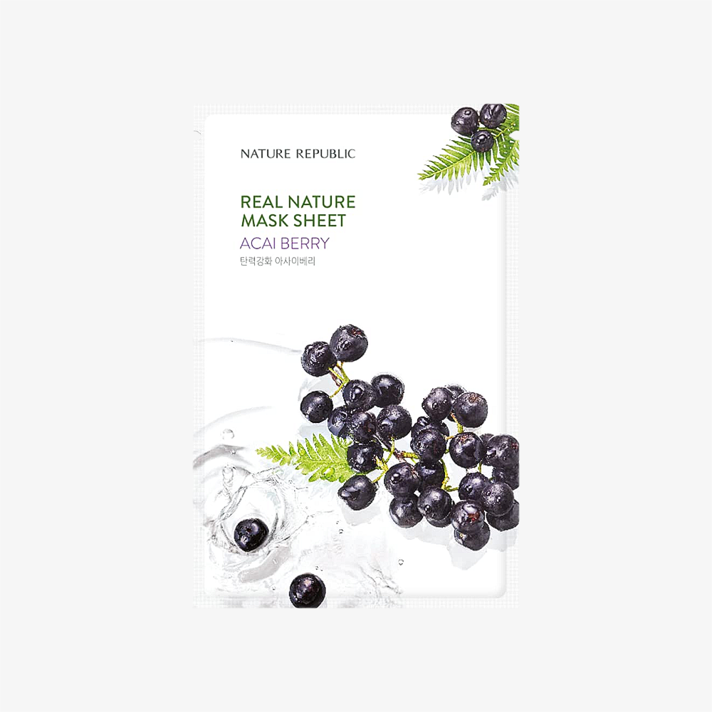Nature Republic (EU) REAL NATURE SHEET MASK ACAI BERRY 23ml