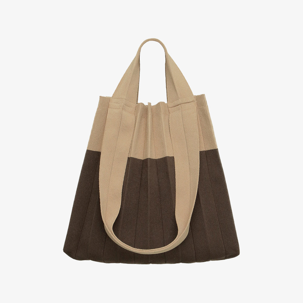 SAC CABAS PLEATSMAMA 2 EN 1 CAFÉ MOCHA