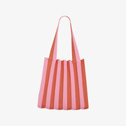 SAC CABAS PLEATSMAMA 2-EN-1 À RAYURES ROUGES ET ROSE