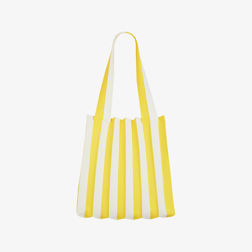 SAC CABAS PLEATSMAMA 2-EN-1 À RAYURES JAUNES