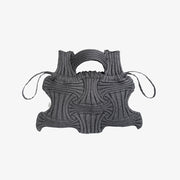 SAC PLEATSMAMA GRAND NŒUD PAILLETÉ MARRON PIERRE
