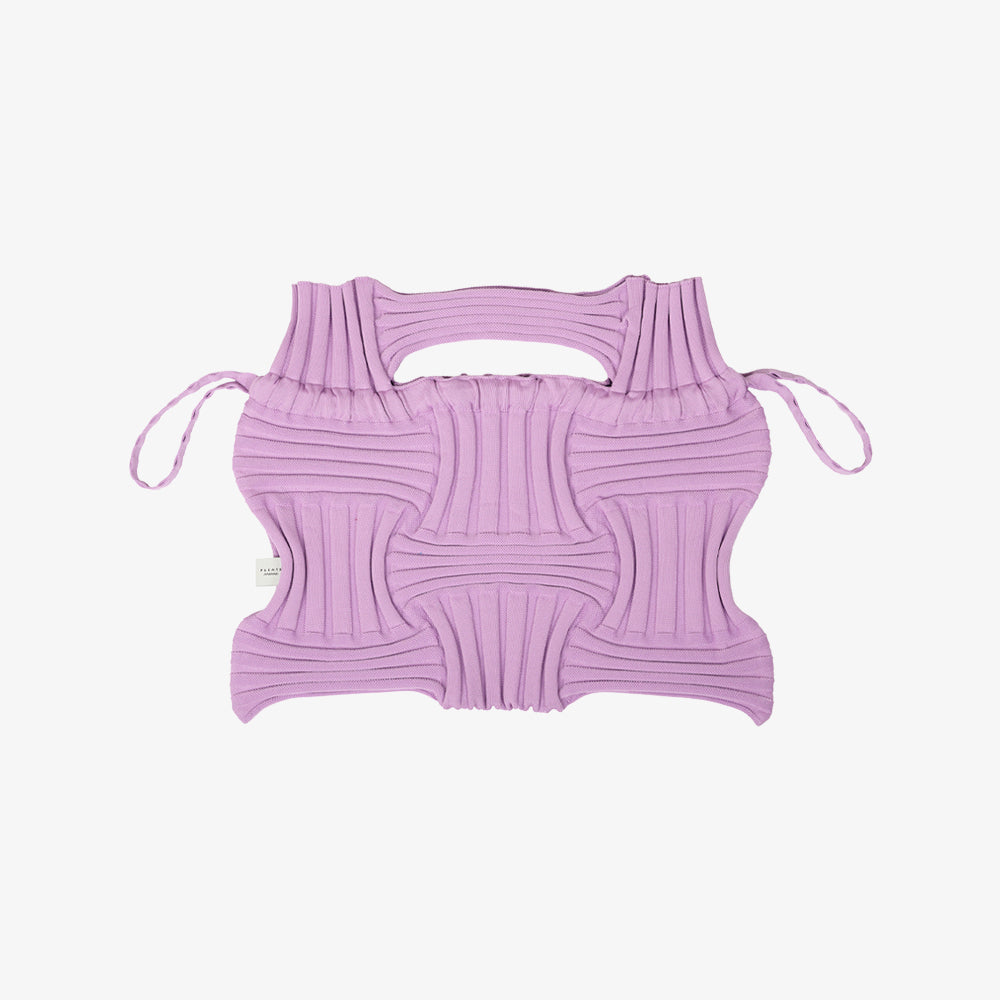 PLEATSMAMA BIG BOW BAG LAVENDER