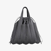 SAC À BANDOULIÈRE PLEATSMAMA GRAND MARRON PIERRE À PAILLETTES