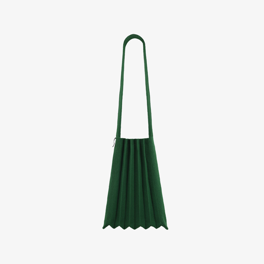 PLEATSMAMA LITE SHOULDER BAG GREEN