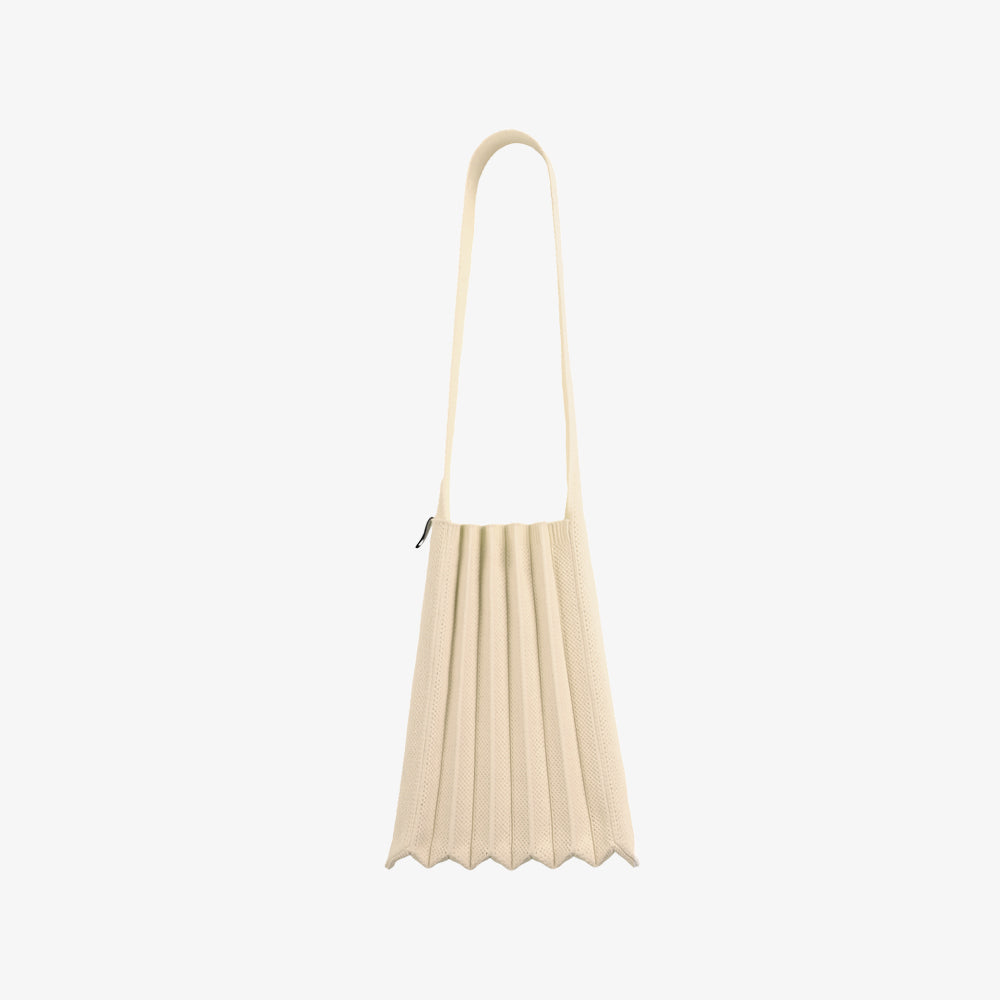 PLEATSMAMA LITE SHOULDER BAG IVORY