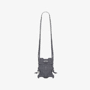 SAC À PAILLETTES PLEATSMAMA MINI CROISÉ MARRON PIERRE