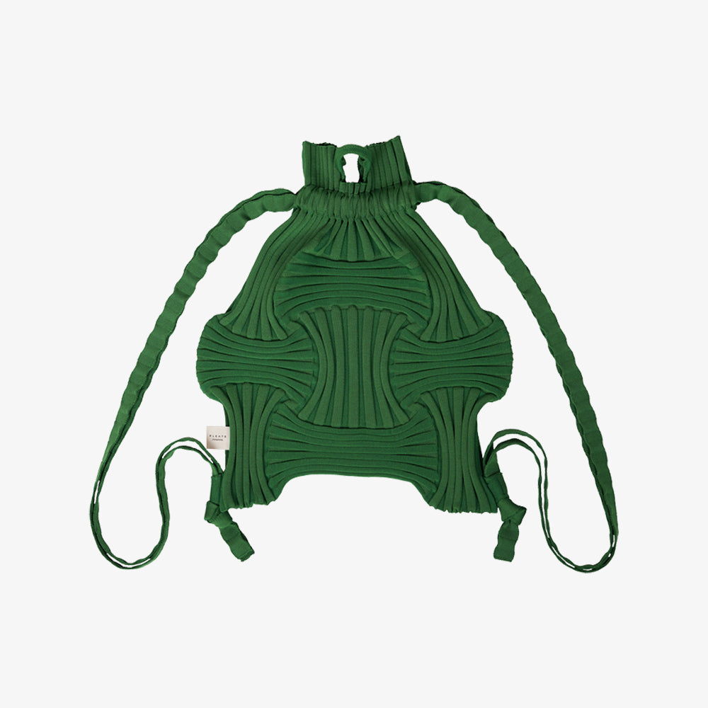 PLEATSMAMA NEW BOW BACKPACK GREEN