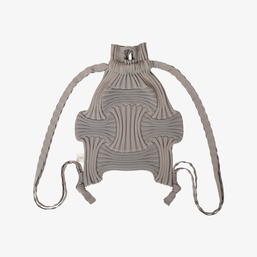 PLEATSMAMA NEW BOW BACKPACK GREY