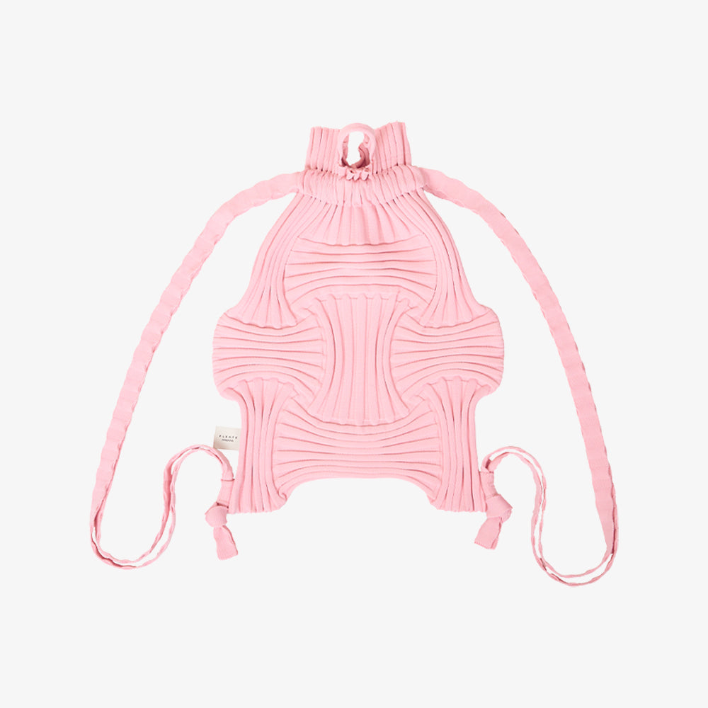 PLEATSMAMA NEW BOW BACKPACK LIGHT PINK