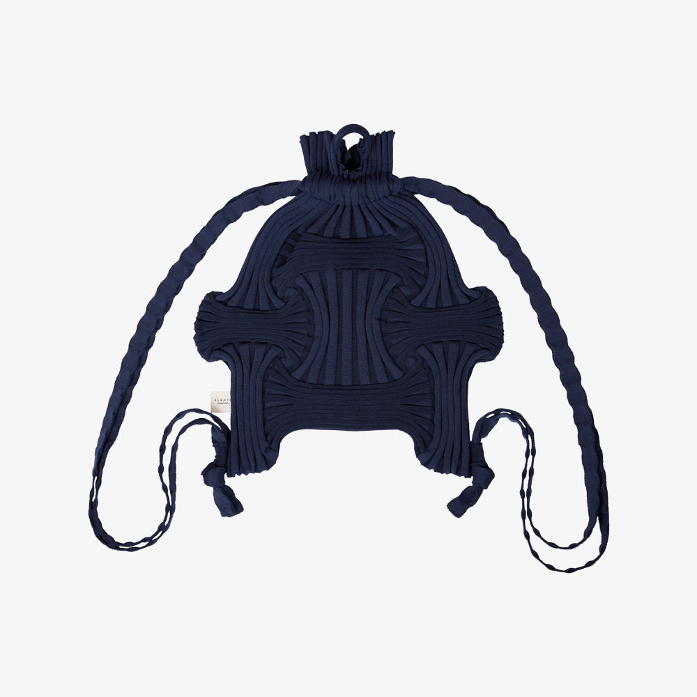 PLEATSMAMA NEW BOW BACKPACK NAVY