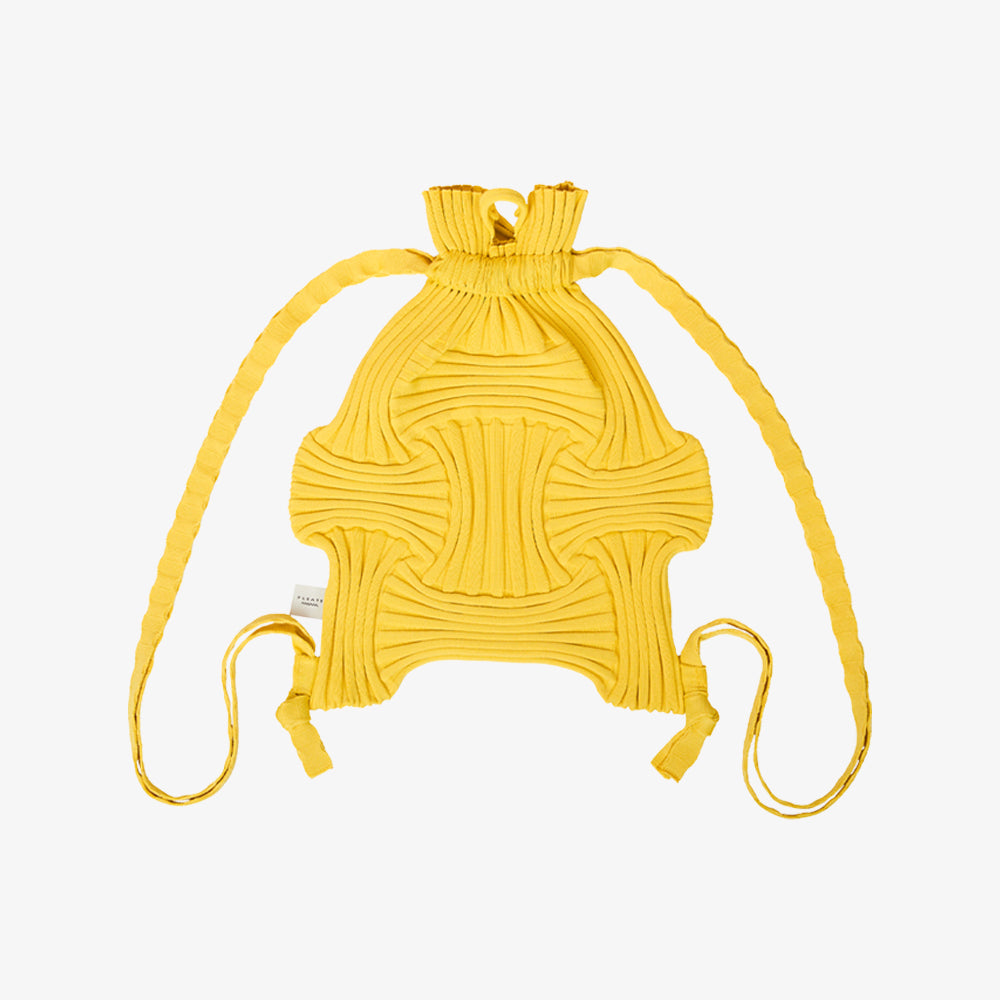 PLEATSMAMA NEW BOW BACKPACK YELLOW