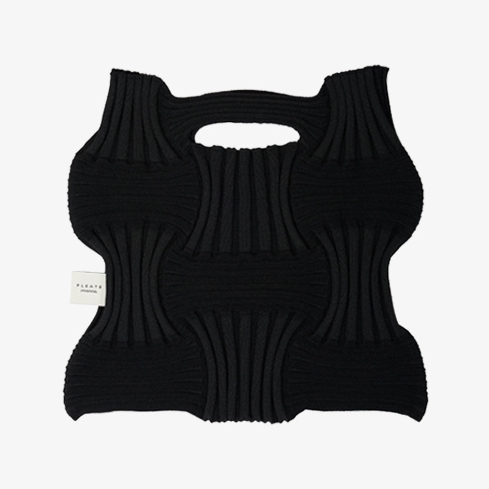 PLEATSMAMA NEW BOW BAG BLACK