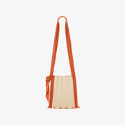 PLEATSMAMA NOUVEAU SAC BANDOULIÈRE CRÈME ORANGE