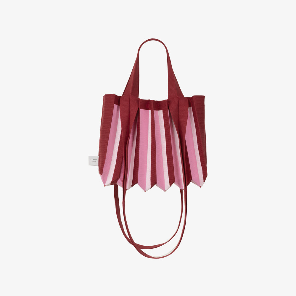 PLEATSMAMA NEW MINI 2WAY BAG BERRY RED