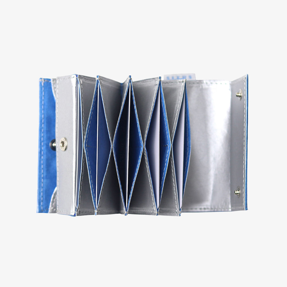 Cartera minimalista SITUS (Plateado / Azul cobalto)