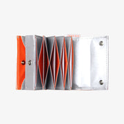 Cartera minimalista SITUS (Plateado / Naranja neón)