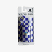 Cartera minimalista minimal SAMUELSMALLS Pocket Pal (Cuadros - Plateado / Azul)