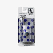 Portefeuille minimaliste compact SAMUELSMALLS Pocket Pal (À pois - Argenté / Bleu)