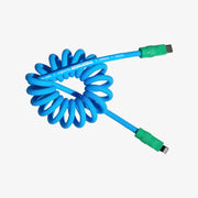 SAMUELSMALLS CABLE SUPER ESPIRAL (Azul cielo / Verde neón)