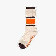 SAMUELSMALLS [SOCKS APPEAL x SAMUEL SMALLS] Chaussettes (Rayures en relief beiges)