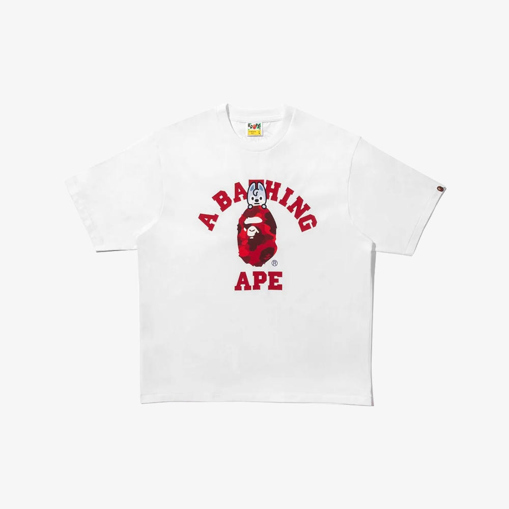 STRAY KIDS - WOLF CHAN COLLEGE TEE M (BANG CHAN)  BAPE X STRAY KIDS COLLABORATION OFFICIAL MD