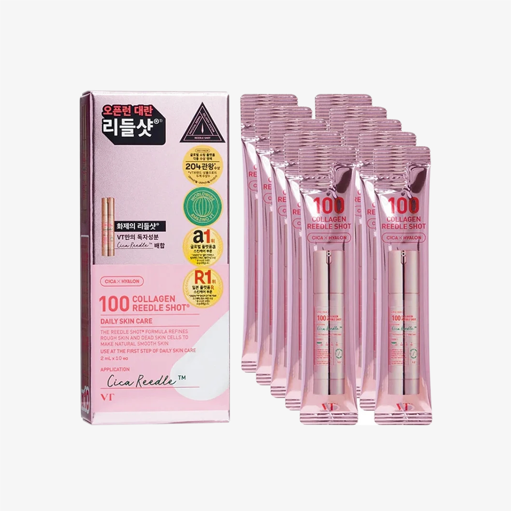 VT COSMETICS 100 COLLAGEN REEDLE SHOT (2ml*10ea) (EU Package)