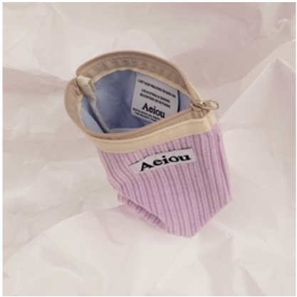 Aeiou POUCH (M) Cauliflower Pink Corduroy