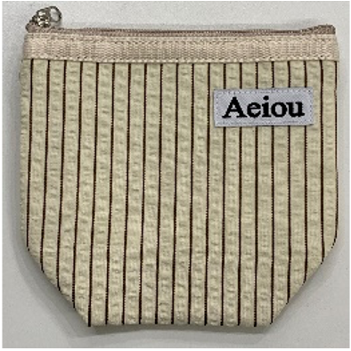 Aeiou POUCH (M) Bambi Stripe