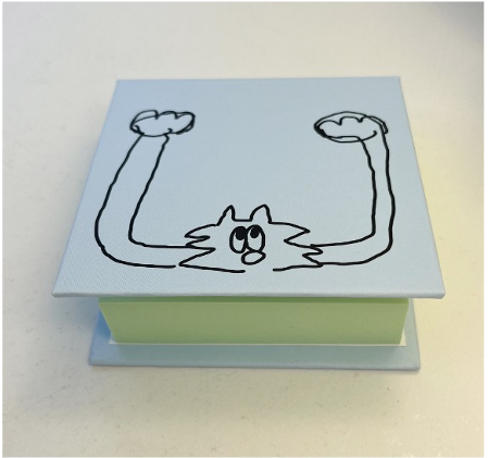 Aeiou Peter Memo Book With Open Arms Post-it (Paper Mint)